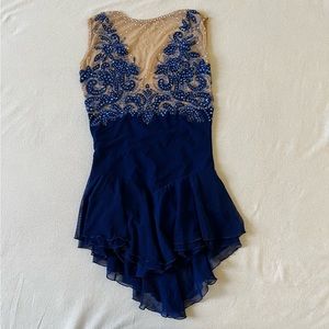 Blue Figure Skating Dress